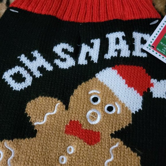 Pet Sweater Oh Snap Christmas Dog or Cat Red  ea. New w/ Tag! - Picture 2 of 3
